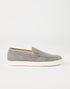 Brunello cucinelli chevron effect suede loafers
